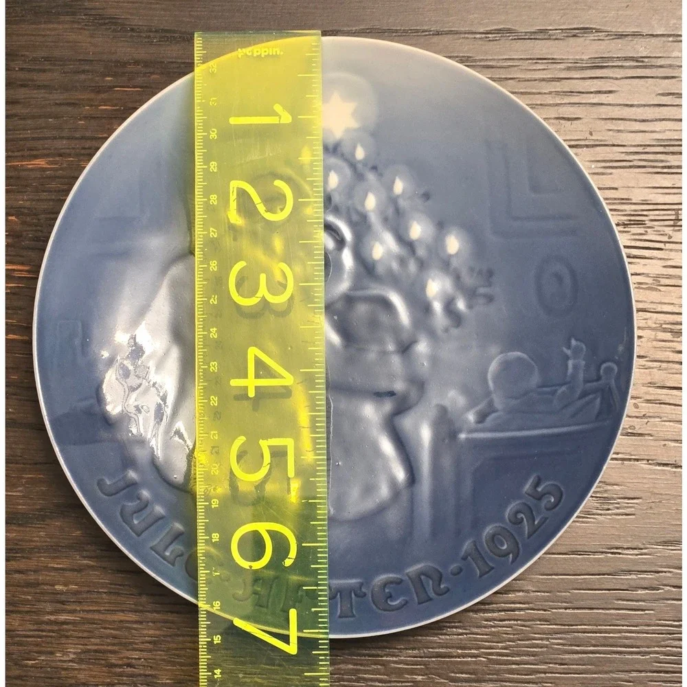 1925 Bing & Grondahl The Star of Bethlehem Blue White Porcelain Collector Plate